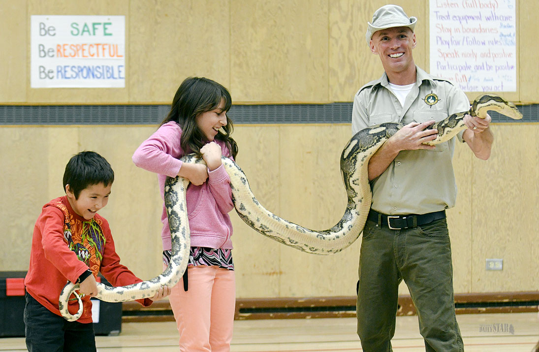 A VISITOR WITH A SLITHER
