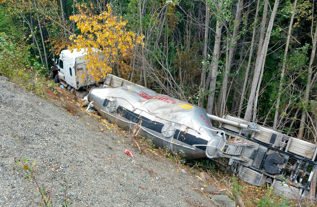 Whitehorse Daily Star Equipment brought in from Edmonton to recover truck